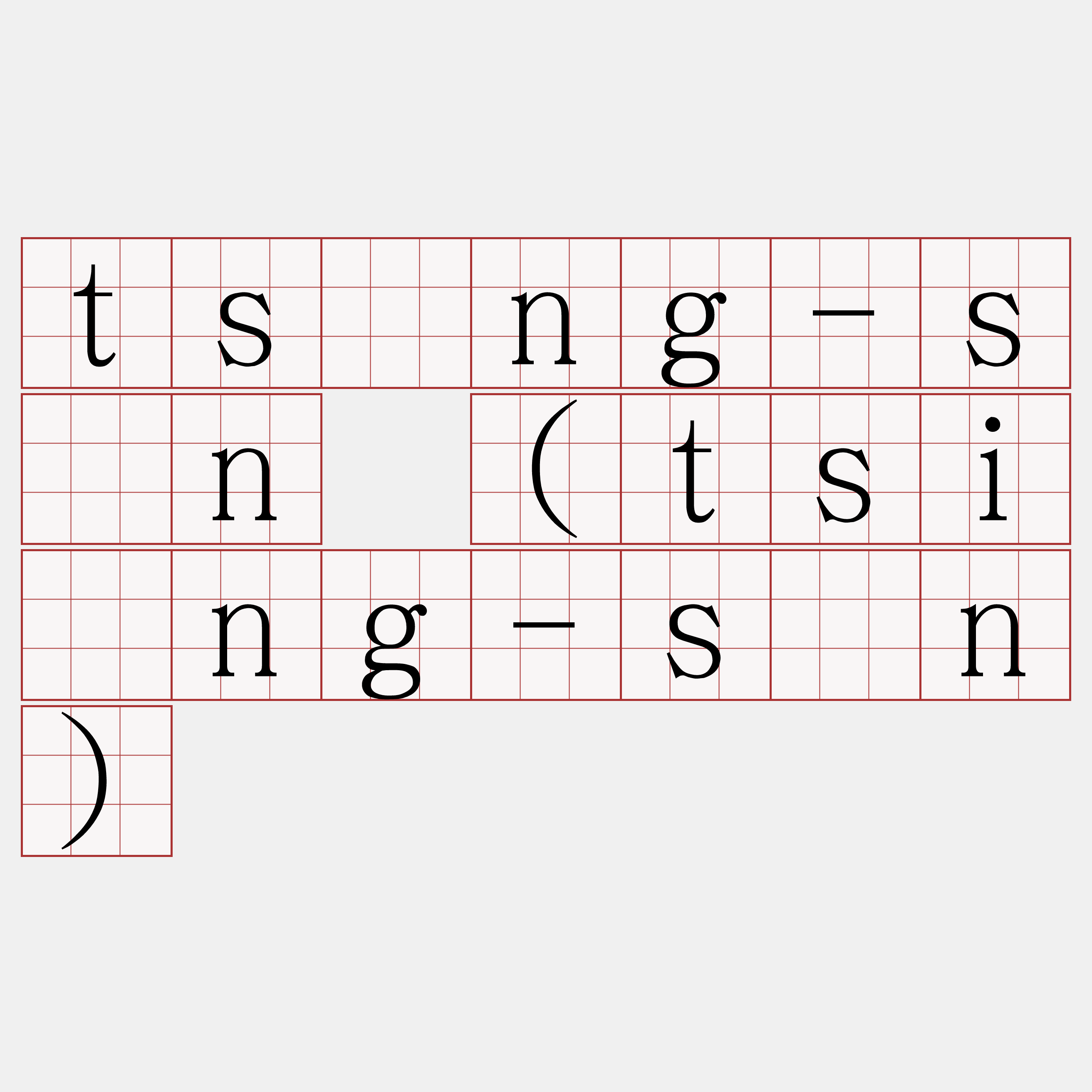 tsìng-sîn (tsiòng-sîn)